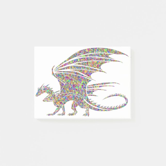 Post-it® Rainbow Dragon Tribal Tattoo Gift idea Post-it Notes (Front)