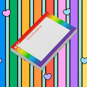 Post-it® Rainbow et Stars Personnalisés