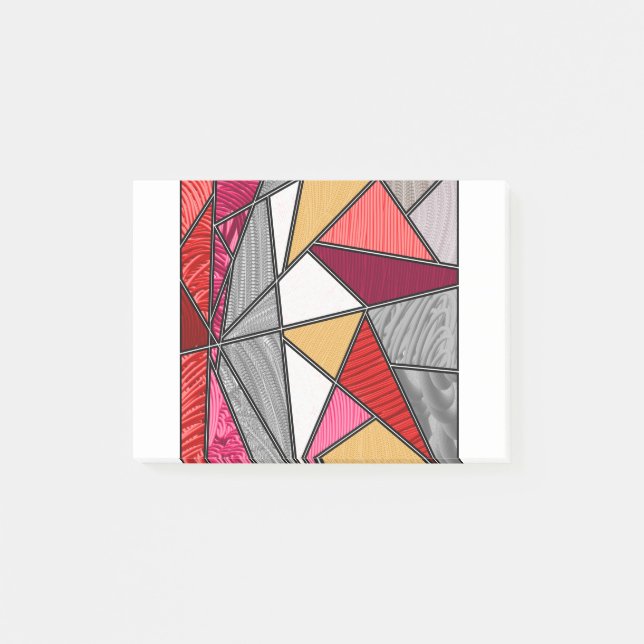 Post-it® Rainbow Stripes Design abstrait (Devant)