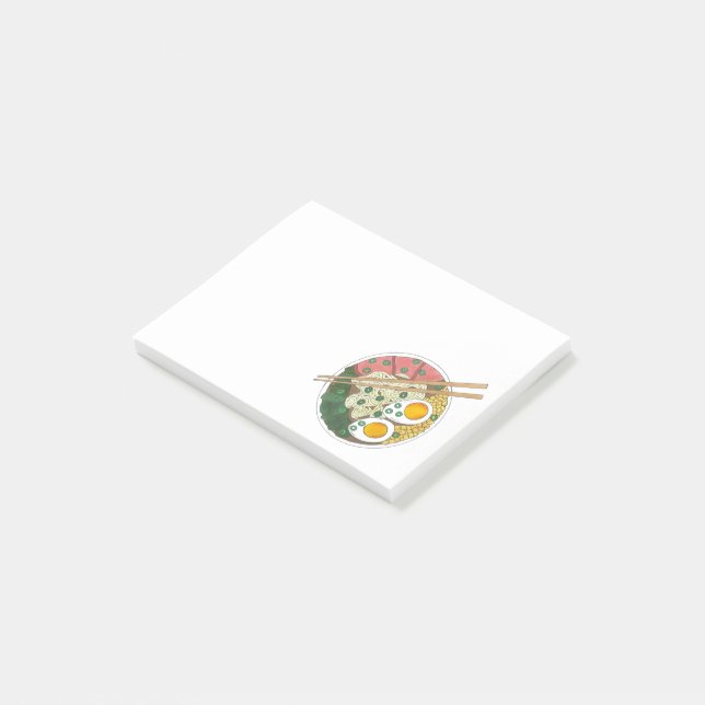 Post-it® Ramen Noodles Bowl Restauration Japonaise Foin (Incliné)