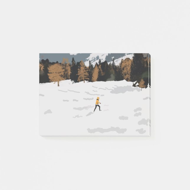 Post-it® Randonnée hivernale (Devant)