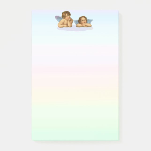 Post-it® Raphael Cherubs élégant sur Pastel Shades (Devant)
