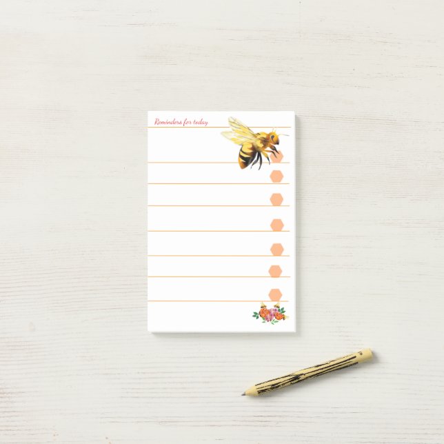 Post-it® Rappels pour aujourd'hui (Sur un bureau)