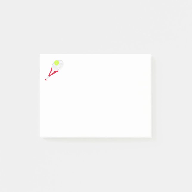 Post-it® Raquette de tennis et balle de tennis (Devant)