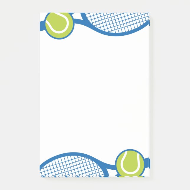 Post-it® Raquette et boule de tennis (Devant)