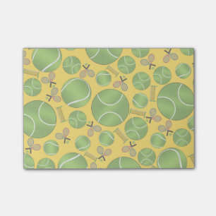 Post-it® Raquettes et filets de tennis jaunes