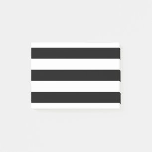 Post-it® Rayures noires et blanches de style moderne
