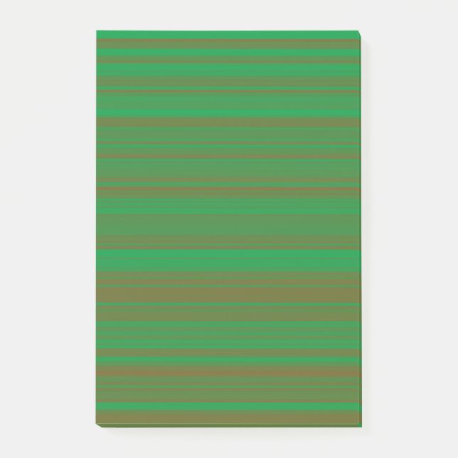 Post-it® Rayures Vert Marron (Devant)