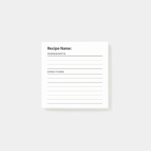 Post-it® Recette
