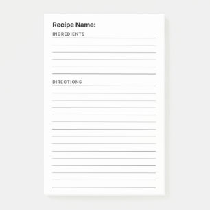 Post-it® Recette