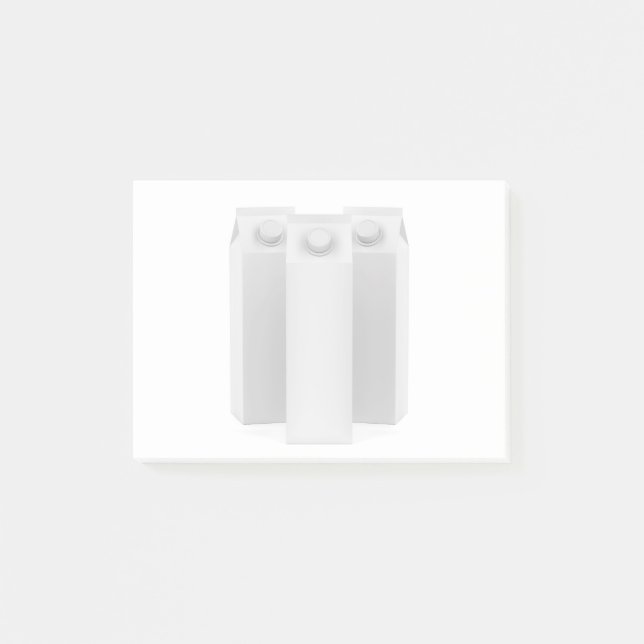 Post-it® Récipients vides pour le jus ou le lait (Devant)