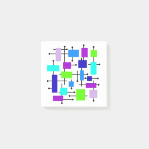 Post-it® Rectangles atomiques cool