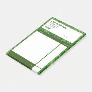 Post-it® Reçu de vente de services de pelouse entreprise ve