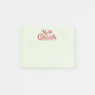 Post-it® Red Joyeux Noël Typographie Festive Police