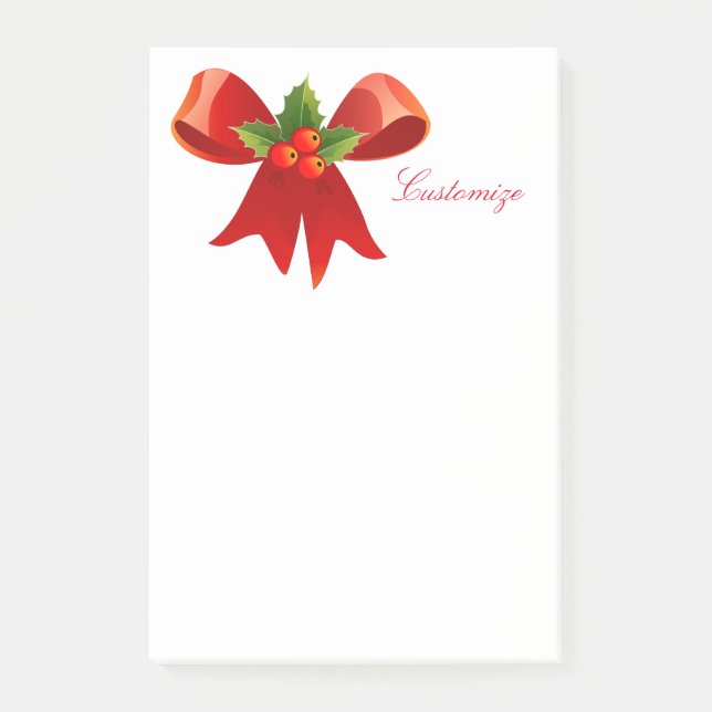 Post-it® Red Ribbon Holly Thunder_Cove (Devant)