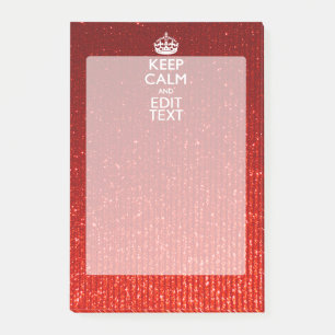 Post-it® Red Sensation Restez calme et ayez votre texte