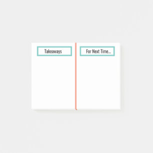 Post-it® Réflexion du client et note de tâches