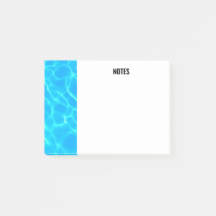 Post-it® Réflexions sur l'eau de la piscine bleu chatoyante