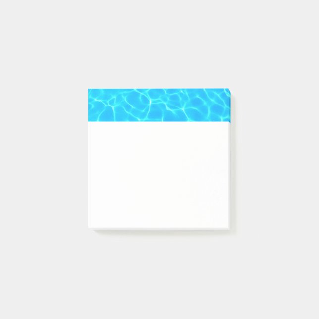 Post-it® Réflexions sur l'eau de la piscine bleu chatoyante (Devant)