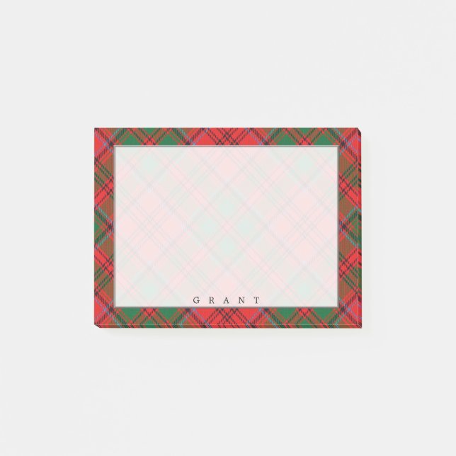 Post-it® Regal Scottish Clan Grant Tartan (Devant)