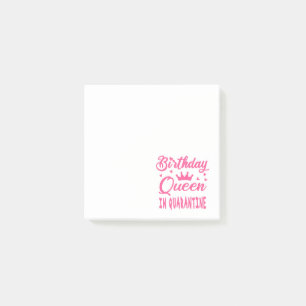 Post-it® Reine d'anniversaire en quarantaine