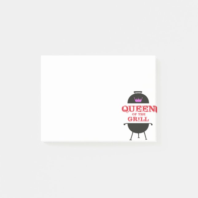 Post-it® Reine Du Grill, Rouge Couronne Rose (Devant)