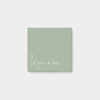 Post-it® Réjouissez-vous dans l'espoir Post-it Notes