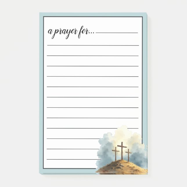 Post-it® Religious Three Crosses War Room Prayer (Devant)