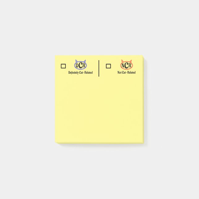 Post-it® Remarques sur la tâche Cat (Devant)