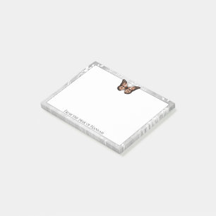Post-it® Remarques sur papillon en cuivre brillant