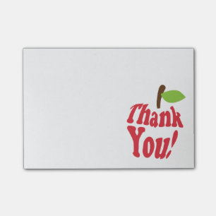 Post-it® Remerciement Rouge Appreciation de la Pomme