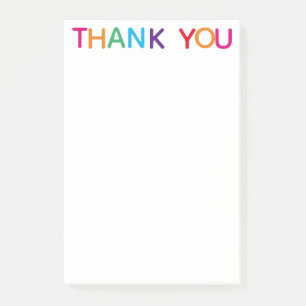 Post-it® Remerciements Multicolore Lumineux 4 x 6