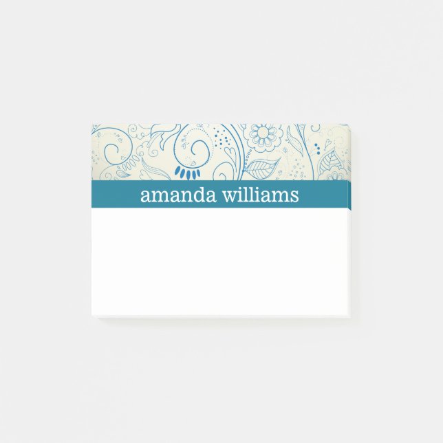 Post-it® Remous bleus (Devant)