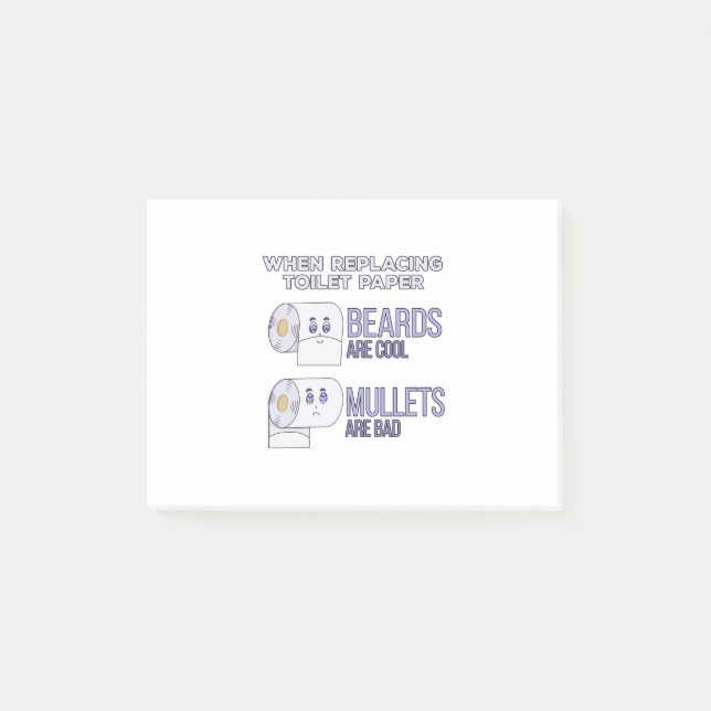 Post-it® Remplacement des Humours de papier de toilette et  (Devant)