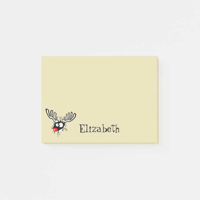 Post-it® Renard customisé fou rouge (Devant)