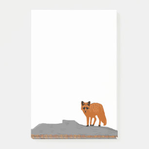 Post-it® 🦊 Renard sur le Rocher