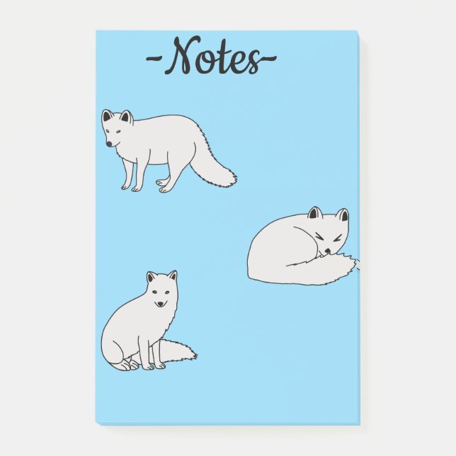 Post-it® Renards arctiques (Devant)