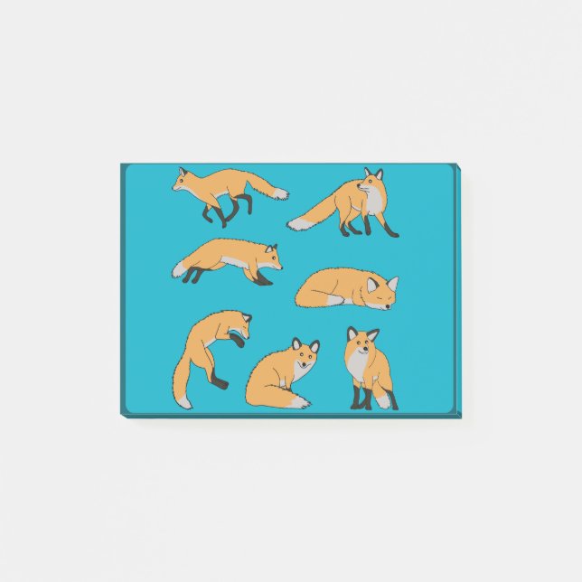 Post-it® Renards roux (Devant)