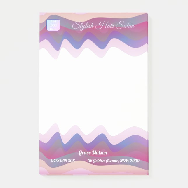 Post-it® Rendez-vous hebdomadaire d'affaires Notes de post- (Devant)