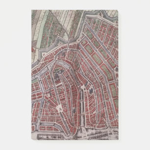 Post-it® Réplique carte de la ville d'Amsterdam 1652
