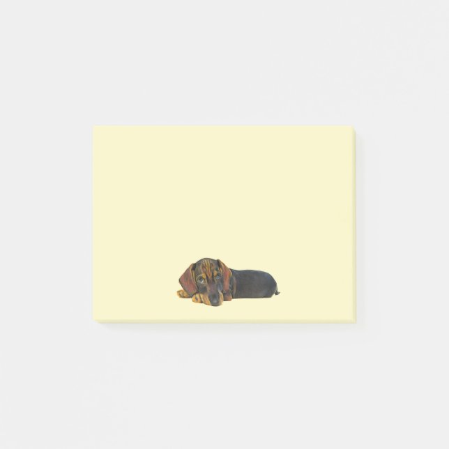 Post-it® Repose des notes post-it Dachshund (Devant)