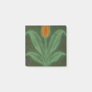 Post-it® Repro Jaune Tulipe Verte Art Nouveau Tile