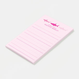 Post-it® Requins roses mignons Enfants