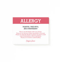 Restaurant d'alerte d'allergie alimentaire personn