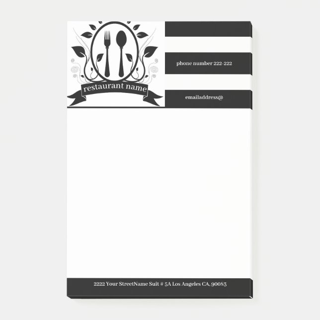 Post-it® Restaurant Logo (Devant)