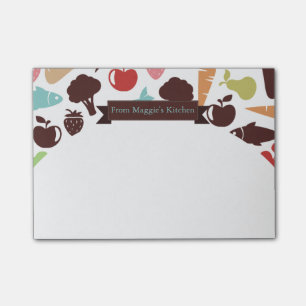 Post-it® Restauration végétale de chef de nourriture de