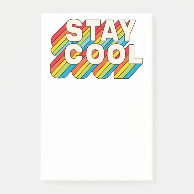 Post-it® Rester Cool (Devant)