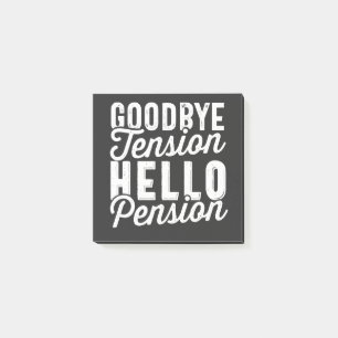 Post-it® Retirement Venin, Goodbye Tension Hello Pension