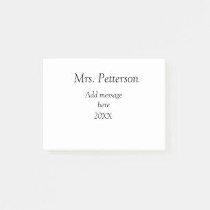 Post-it® Retour à l'école professeur appréciation ajouter c