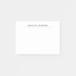 Post-it® Rétro classique minimaliste blanc professionnel